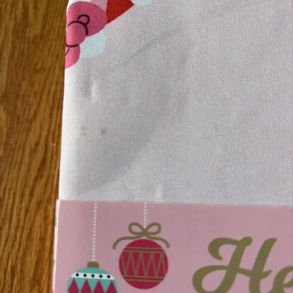 Hello Kitty Holiday Candy Cane Love Twin Sheet Set 3 Piece Set New In Package